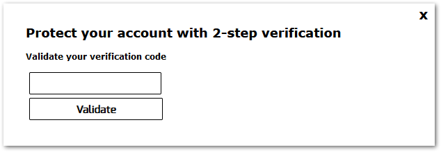 Login Using Two-factor Authentication From Web Portal