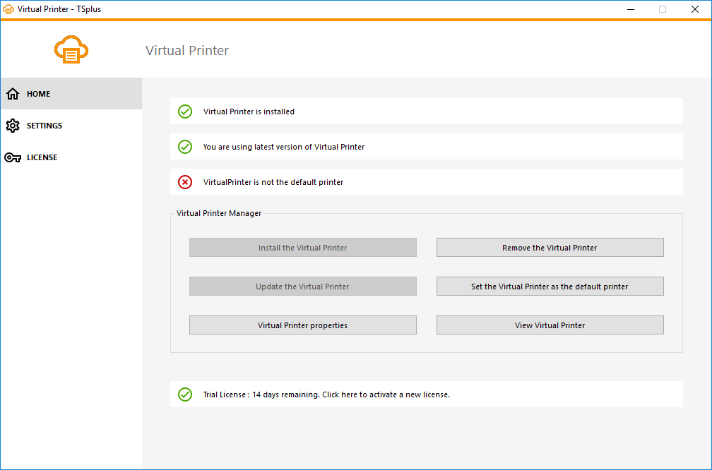 how to change default printer in bnsf emulator